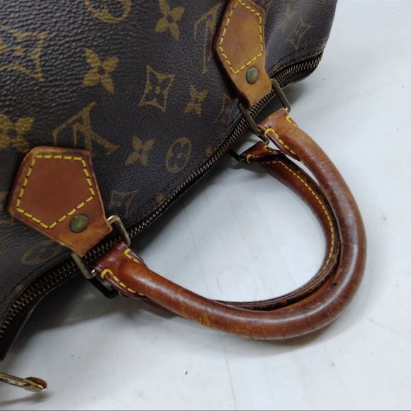 AUTH Louis Vuitton LV Hand Bag  Speedy 30 Brown Monogram - Picture 3 of 8